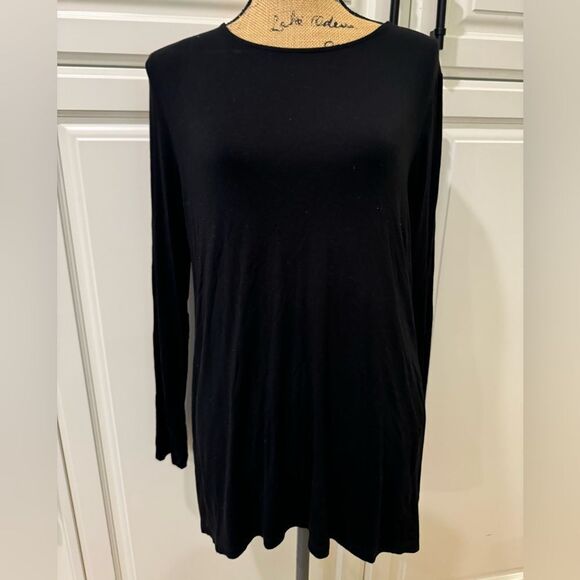 SAKS 5th Avenue black shirt tunic - Picture 1 of 4